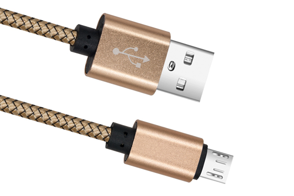 CABLU DATE INCARCARE USB LA MICRO USB 1M 2A GOLD