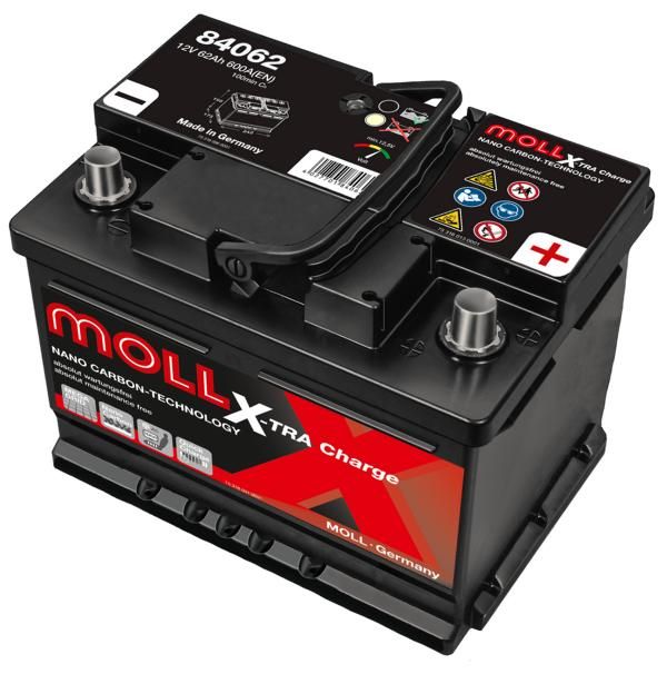 Baterii Auto MOLL X-tra Charge 62 Ah 