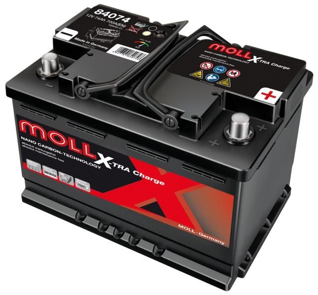 Baterii Auto MOLL X-tra Charge 74 Ah