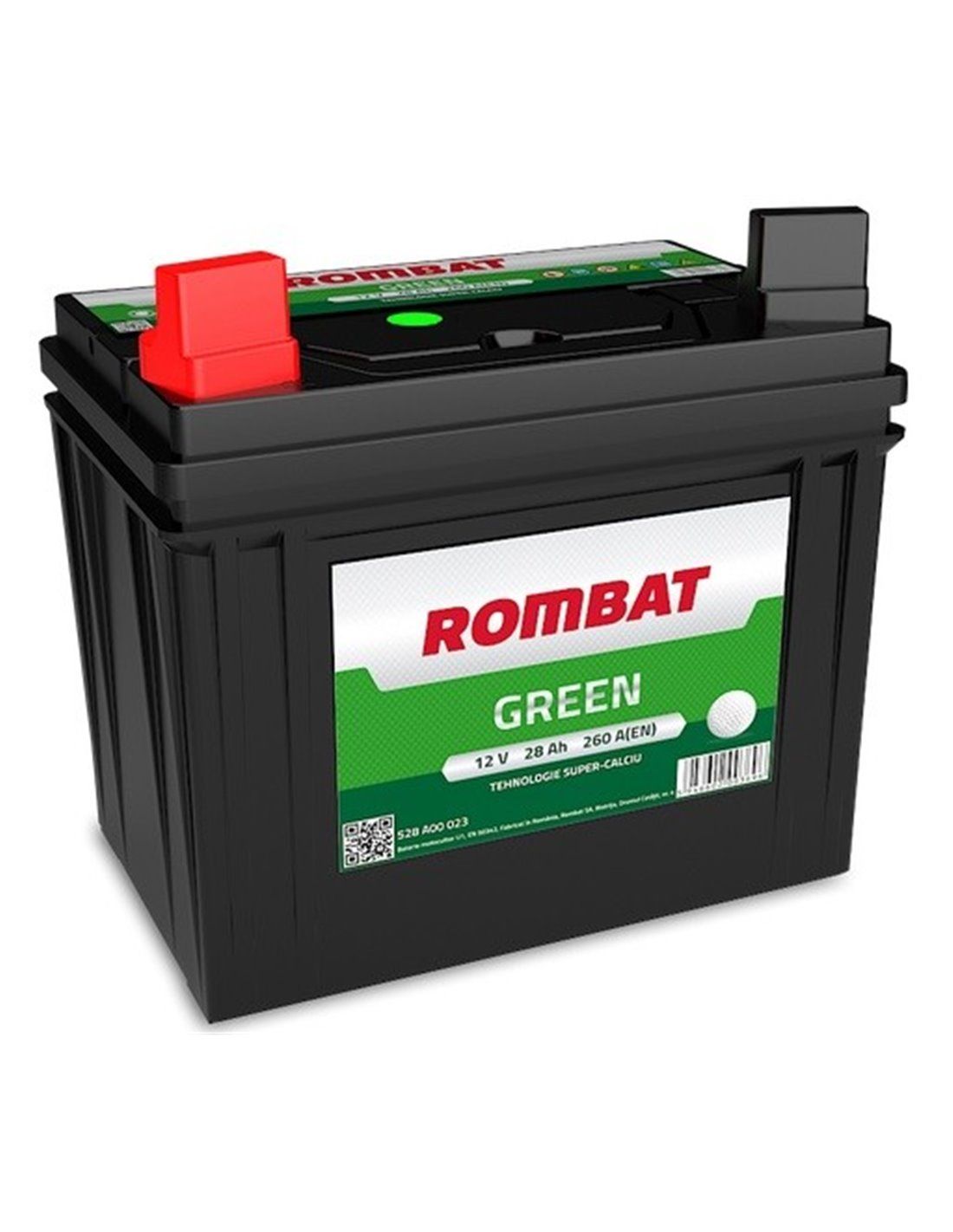 Baterii auto ROMBAT Green 28 Ah 197x129x163 mm + st