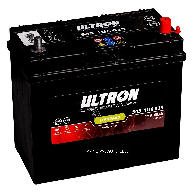 Baterie auto ULTRON STANDARD 45 Ah 237x128x225 mm + DREAPTA