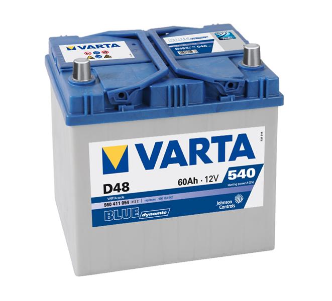 Baterii Auto VARTA Blue Dynamic 60 Ah tip asiatic borna inversa