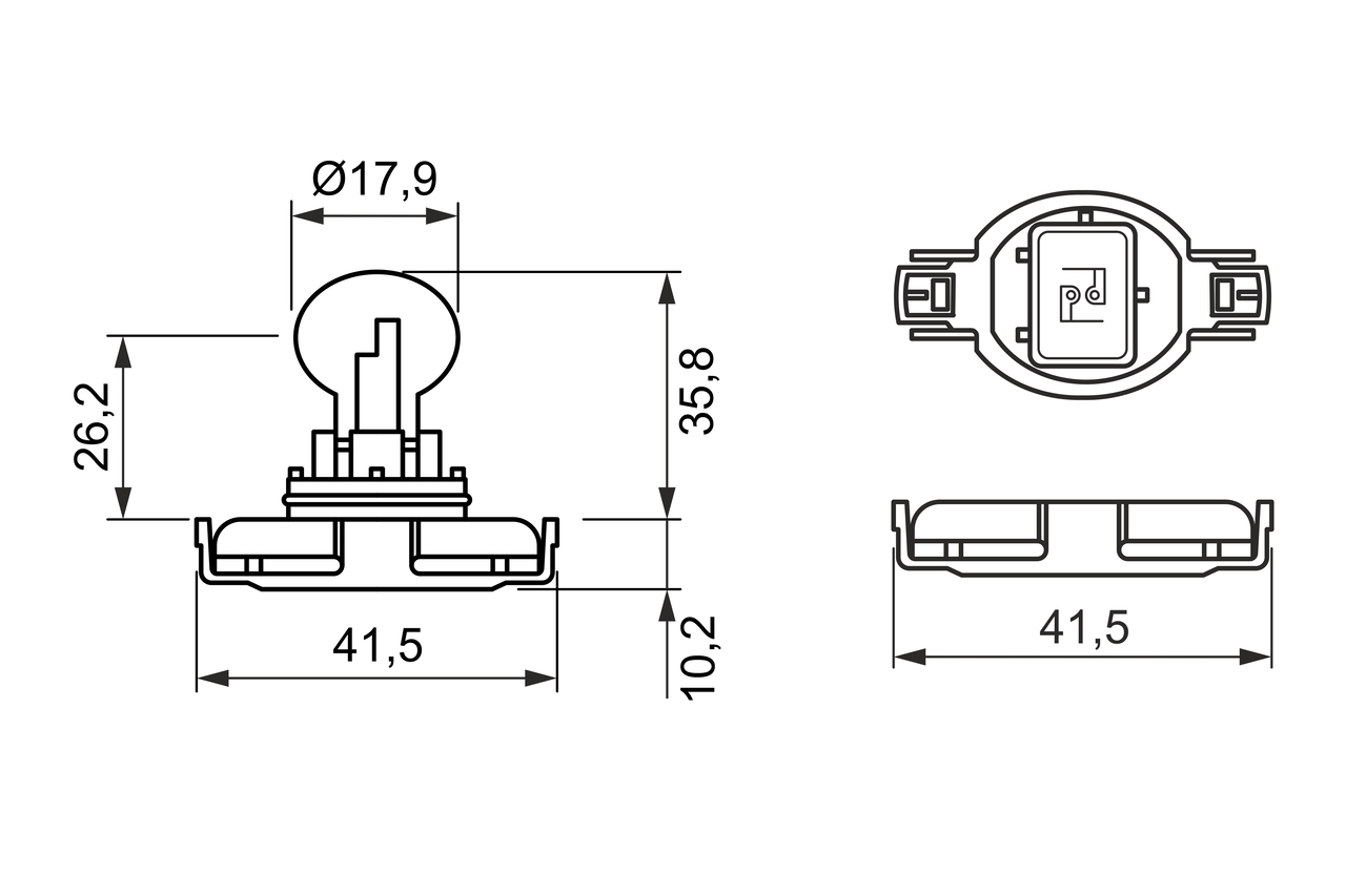 BEC 12V PSX24W 24W PURE LIGHT BOSCH 1 987 302 271