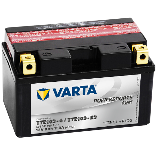 Baterie VARTA Motociclete Gel 8 Ah, dim: 150x87x93 mm, YTZ10S-BS, TTZ10S-BS