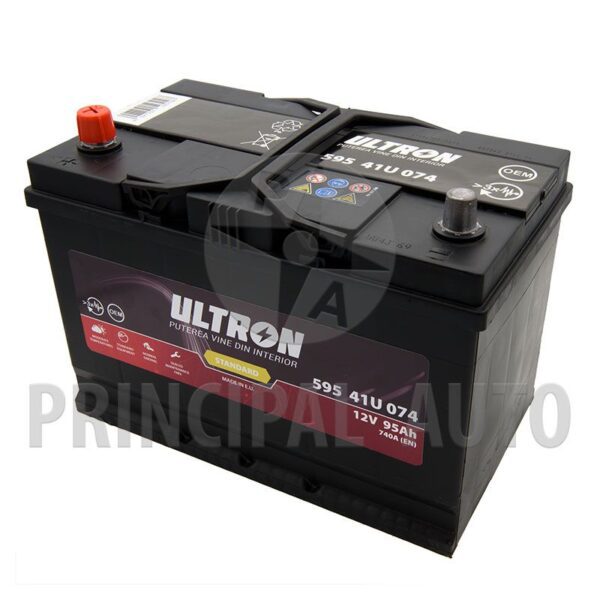 Baterie auto ULTRON STANDARD 95 Ah ASIATICA dim: 303X175X227 mm + Stânga